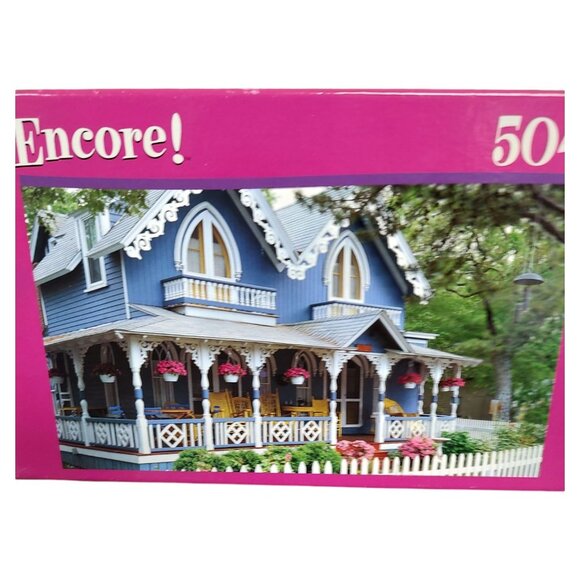 Encore! 504 Piece Gingerbread House Puzzle Mega Brands 2007 10" x 18" Family Fun - Picture 5 of 6